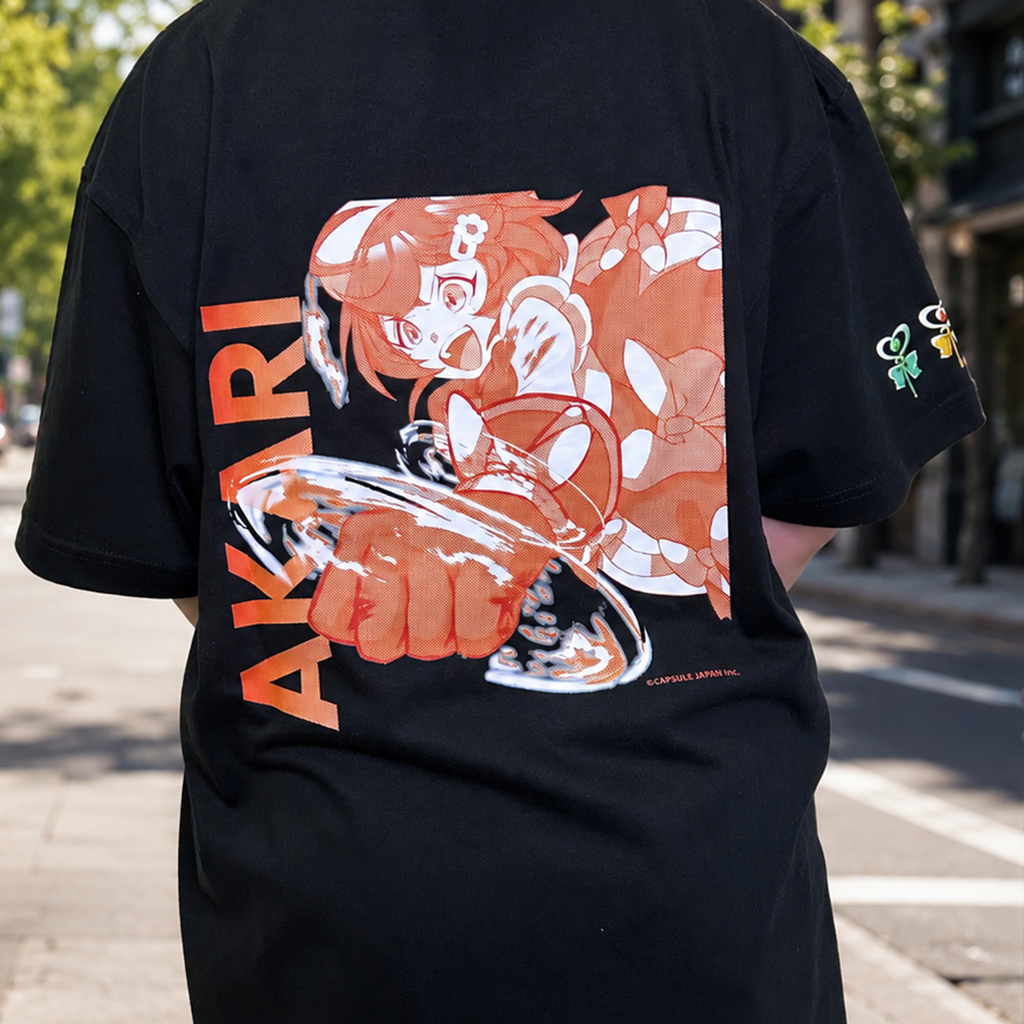 【受注生産】Tシャツ -アカリ