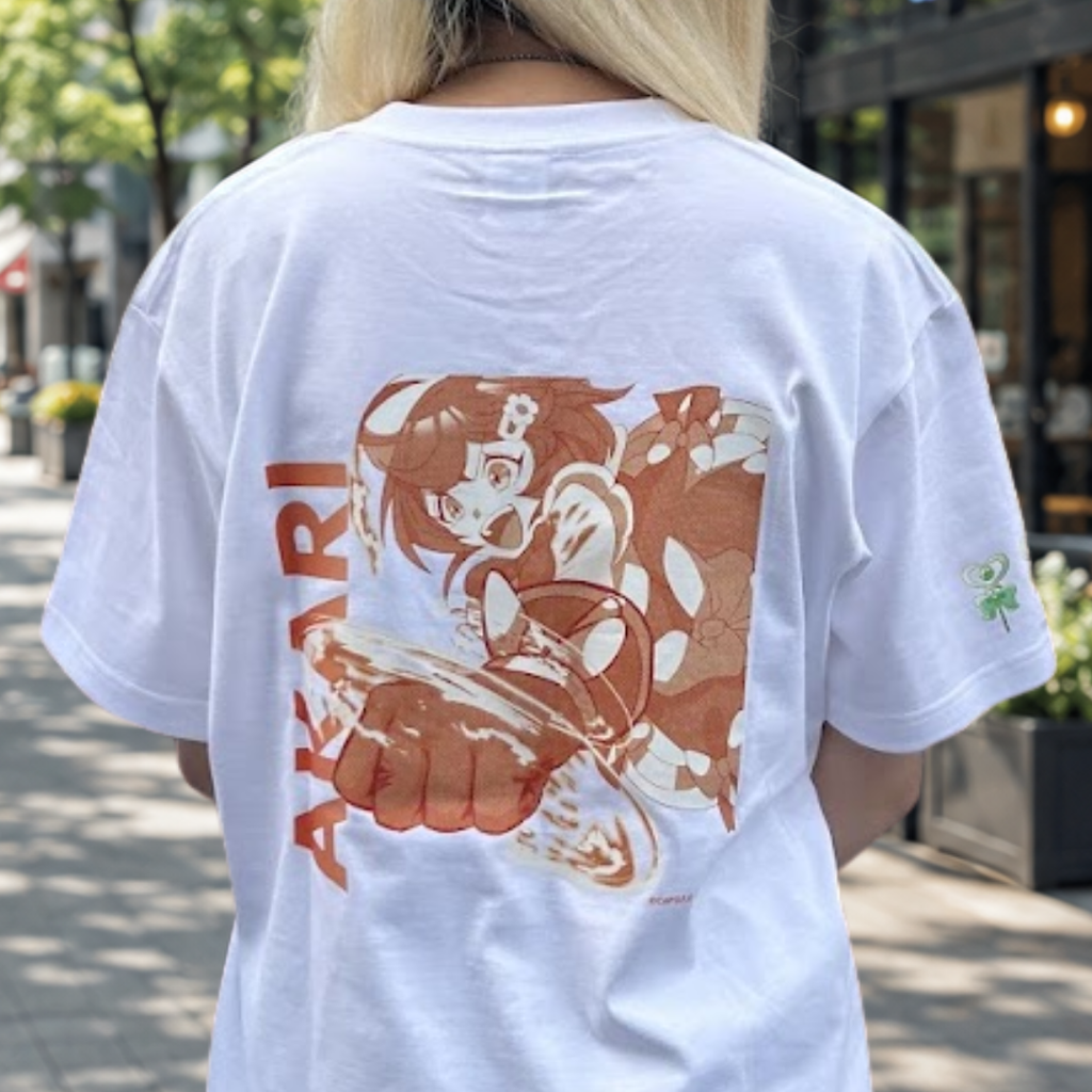 【受注生産】Tシャツ -アカリ